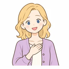 説明する女性講師のイラスト