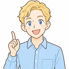 説明する男性講師のイラスト